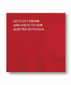 Sapling Press Barware NAPKINS "ELECTED OFFICIALS"
