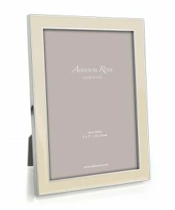 Addison Ross Frame Enamel Vanilla And Silver - Available In 2 Sizes Gifts By Occasion