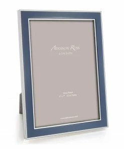 Addison Ross Gifts By Occasion Frame Enamel Denim Blue And Silver-Available In 2 Sizes