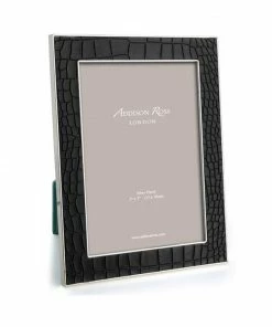 Addison Ross Gifts By Occasion Frame Chocolate Faux Crocodile & Silver - Available In 2 Sizes