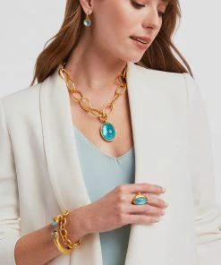 Julie Vos Fleur-de-Lis Statement Necklace