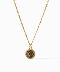 Julie Vos Fleur-de-Lis Solitaire Necklace