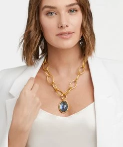 Julie Vos Fleur-de-Lis Statement Necklace
