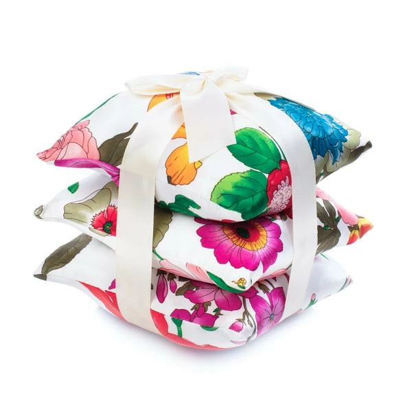 Elizabeth W Silk Sachet, Set Of 3 (Available In 6 Designs) 1 Elizabeth W Silk Sachet, Set Of 3 (Available In 6 Designs)