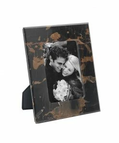 Marble Crafters Gifts By Occasion FRAME MARBLE BLACK AND GOLD