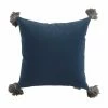GABBY HOME CHAMBRAY VELVET WITH PEWTER TASSEL PILLOW