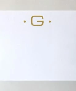 Black Inc CA NOTEPAD LUXE INITIAL GOLD FOIL Gifts By Occasion