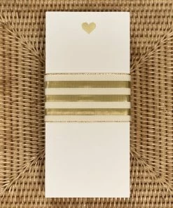 Black Inc CA BUCK NOTEPAD GOLD FOIL HEART