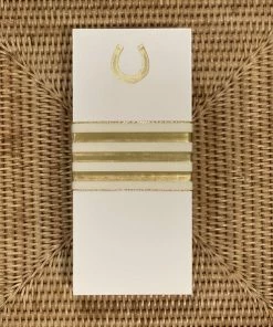 Black Inc CA Gifts By Occasion BUCK NOTEPAD GOLD FOIL HORSESHOE