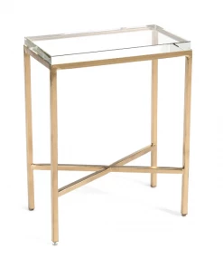 John Richard Side Tables SIDE TABLE GLASS BLOCK RECTANGULAR