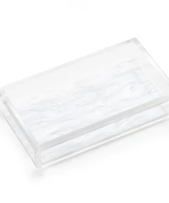 JR William Tray Guest Towel Acrylic With Pearl Bottom