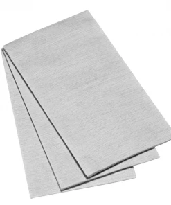 The Napkins Deluxe Guest Towel Napkins (Silver Grey)