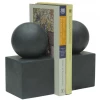 Marble Crafters BOOKENDS BALL ON CUBE (BLACK) Gifts By Occasion