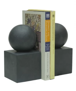 Marble Crafters BOOKENDS BALL ON CUBE (BLACK) Gifts By Occasion