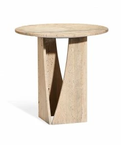Interlude Side Tables SIDE TABLE TRAVERTINE