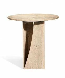 Interlude Side Tables SIDE TABLE TRAVERTINE