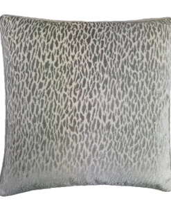 Signature Pillows Anthem Velvet Snow Leopard Pillow