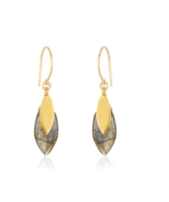 Mabel Chong Gifts By Recipient Leaf Gem Earrings