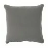 GABBY HOME Host/Hostess LUX LEATHER PEWTER PILLOW