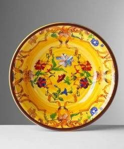 Host/Hostess Pancale Yellow Melamine (Available In 3 Sizes) By Mario Luca Giusti
