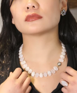 Mabel Chong Moonstone Slice Necklace