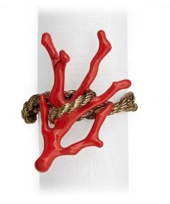 Coral Napkin Jewels By L'Objet (Set Of 4) Gifts By Occasion