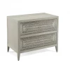John Richard NIGHTSTAND WHITE SILVER PATTERN