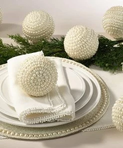 Saro Trading Ivory Bead And Pearl Orb