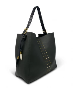 Kempton & Co Gifts By Occasion Olive Brass Stud Somerset Hobo