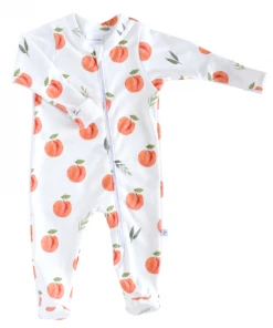Jennifer Anne Style Peaches Organic Zip Footie Gifts By Occasion