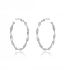 Mabel Chong Gifts By Recipient Pave Diamond Bamboo Hoops