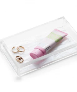 JR William Tray Guest Towel Acrylic With Pearl Bottom