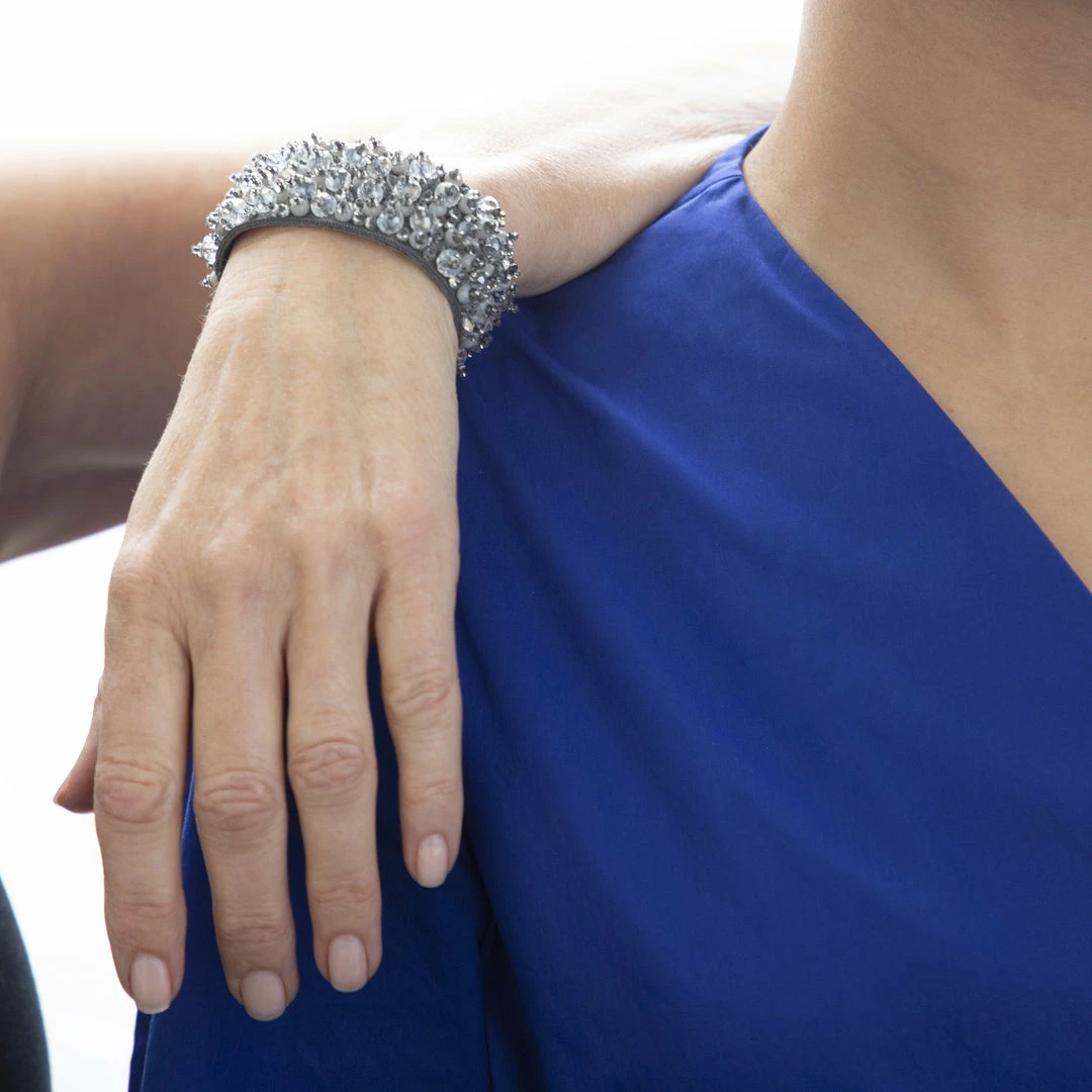 Lori Weitzner Penelope Bracelet In Charcoal 3 Lori Weitzner Penelope Bracelet In Charcoal