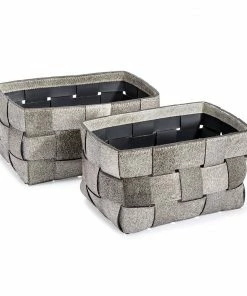 Interlude BASKETS WOVEN SET OF 2