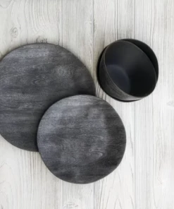 Tarhong Blackened Wood Salad Plate