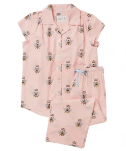 The Cat's Pajamas Queen Bee Luxe Pima Capri Pajama