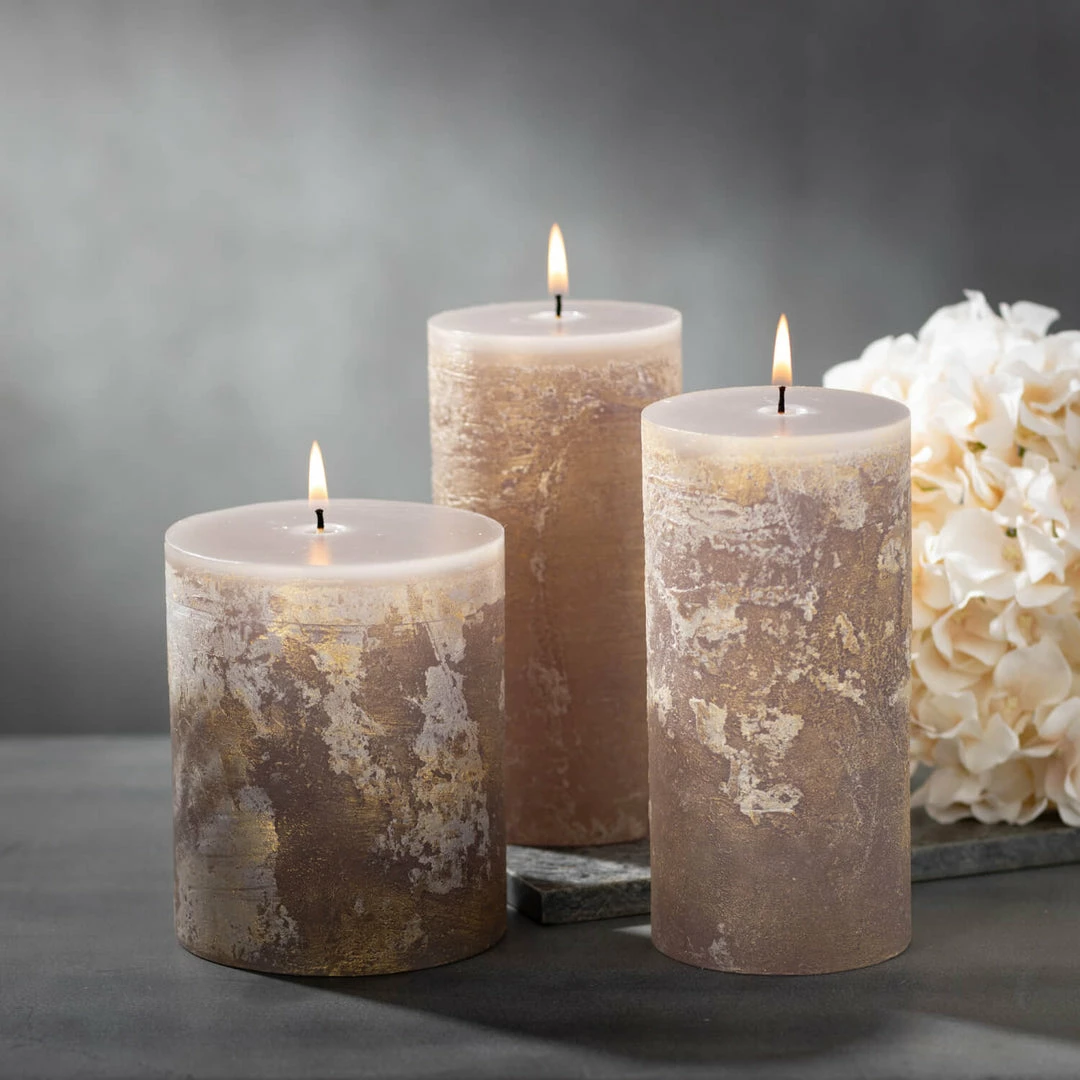 Vance Kitira Gifts By Occasion Candle "RITZ" Timber Pillar Gray (Available In 2 Sizes) 2 Vance Kitira Gifts By Occasion Candle "RITZ" Timber Pillar Gray (Available In 2 Sizes)