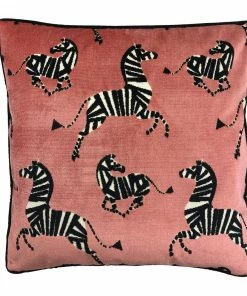 Signature Pillows Anthem Rose Zebra Pillow