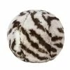 Evelyn Prelonge White Tiger FAUX FUR Snowball Pillow