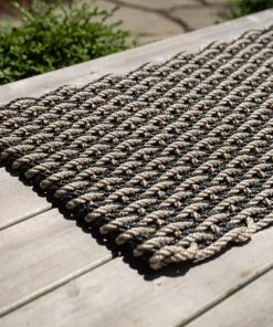 Rope Company Outdoor Doormat Sand And Charcoal (Availbale In 4 Sizes) Decorative