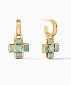 Gifts By Recipient Julie Vos Savoy Statement Hoop & Charm Earring
