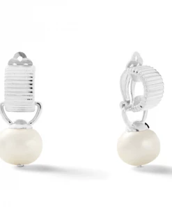 Catherine Canino Jewelry Sterling Scalloped Ear Clips With Detachable Drop By Catherine Canino