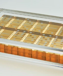 Tizo Design Gold Domino Set In Lucite Box Gifts By Occasion