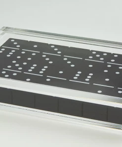 Tizo Design Gifts By Occasion Black Domino Set In Lucite Box