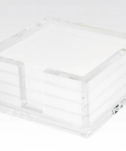 Tizo Design White Lucite Coaster Set Gifts By Occasion