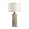 Wildwood Lamps And Accessories Stone Grey Crackle Glazed Table Lamp Lighting
