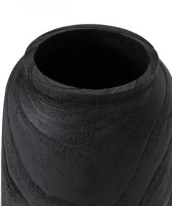 Palecek Gifts By Occasion Black Charcoal Wood Vase - Available In 2 Sizes