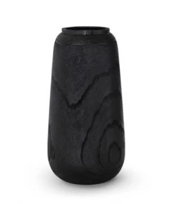 Palecek Gifts By Occasion Black Charcoal Wood Vase - Available In 2 Sizes