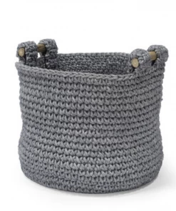 Palecek Blue Woven Basket