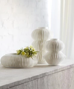 Palecek Gifts By Occasion White Textured Bowl